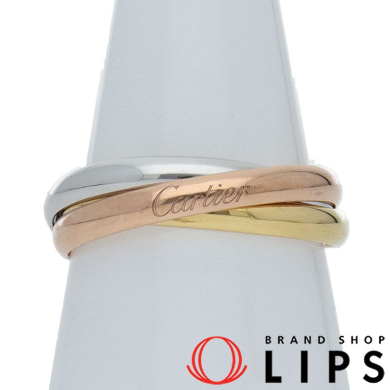 カルティエ トリニティリングSM 17 K18 3 レディース