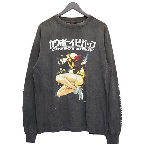 SAINT MICHAEL×FASHION VICTIM ファッションヴィクティム×セントマイケル 25SS CB LS TEE COWBOY BEBOP 加工プリントロングスリーブTシャツ SM-HR8-0000-C05 8054000223107