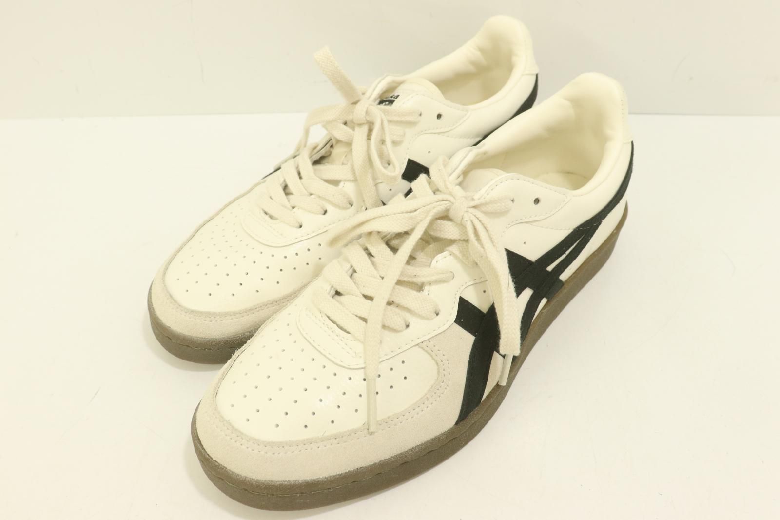 Onitsuka Tiger レディーススニーカー 24 5 cm GSM 黒 ブラック 白 ホワイト ロゴ 127