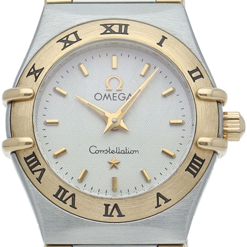 オメガ コンステレーションミニ 22.5mm 1362.3 K18YG SS レディース時計 ホワイト 仕上げ済