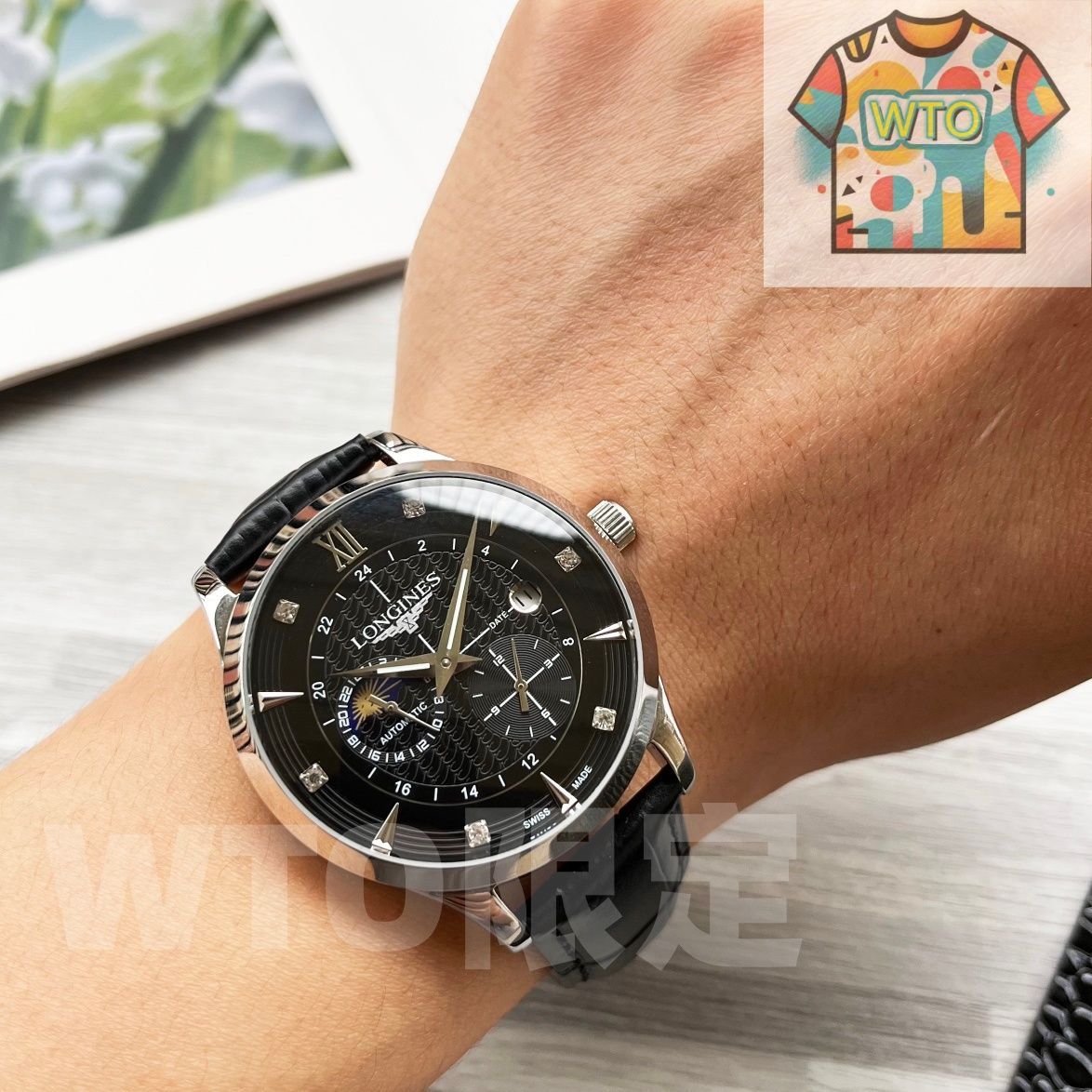 WTO通販 Longines Classic Tri-Time メンズ腕時計-WTO輸入-UOD16