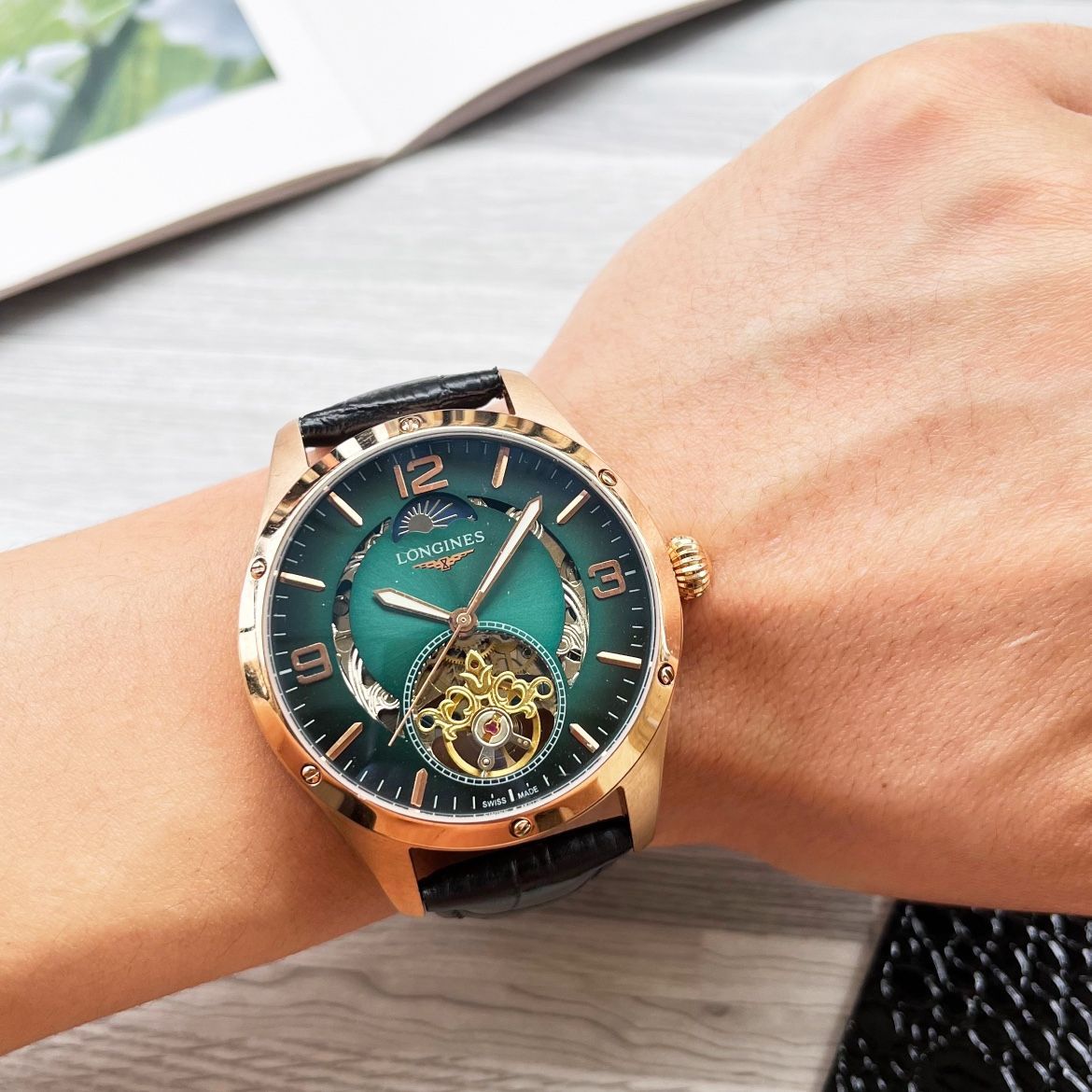 WTO通販 Longines Grand Tourbillon ルキャブル男士腕時計 WTO輸入 YYL 13