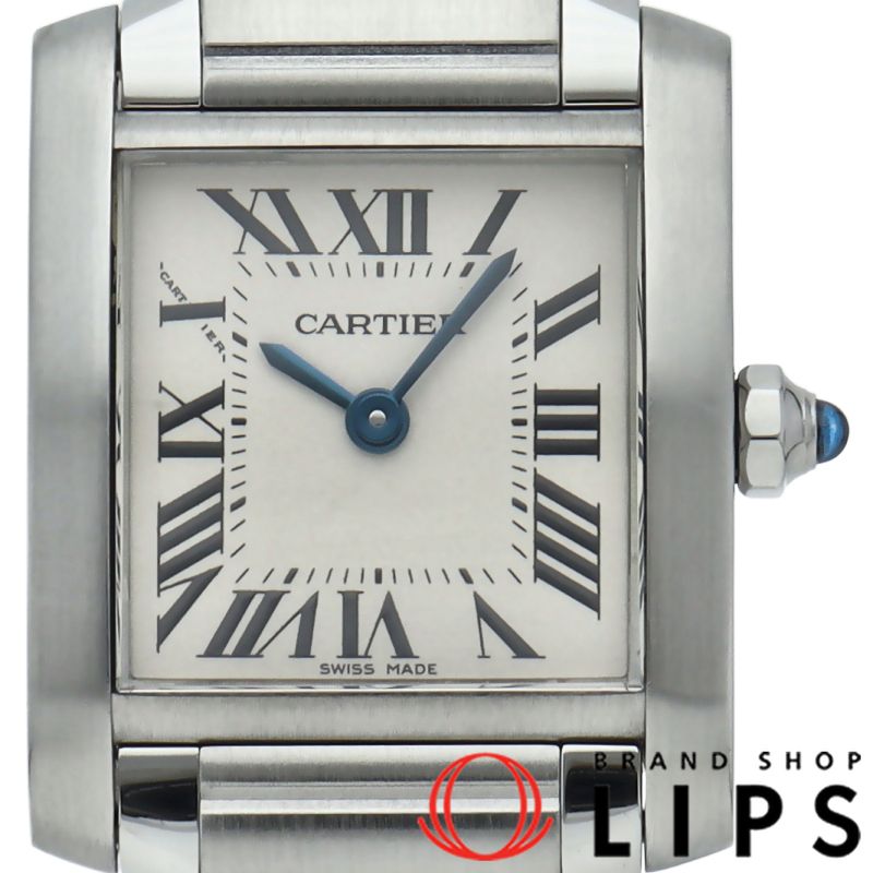 カルティエ タンクフランセーズSM ウォッチ W51008Q3 箱 保証書 SS