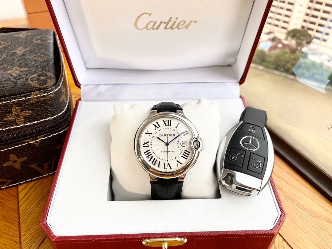 WTO通販 Cartier Ballon Bleu メンズ自動巻き機械式腕時計 デザイン WTO輸入 MDV 22 腕時計(デジタル) 時計