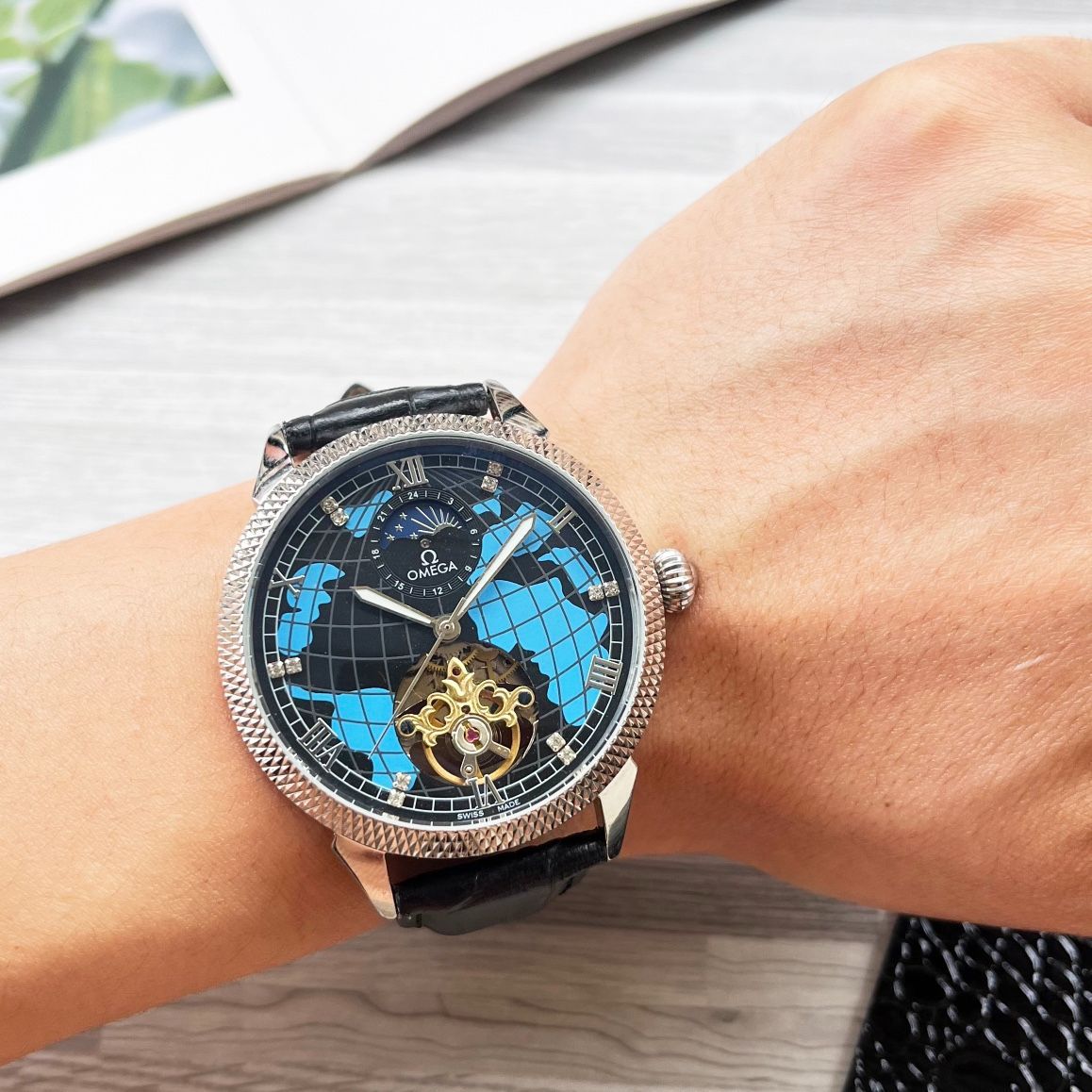 WTO通販 Omega Sophisticated Timepiece 奢 大気フライホイール 腕時計 WTO輸入 GUO 76