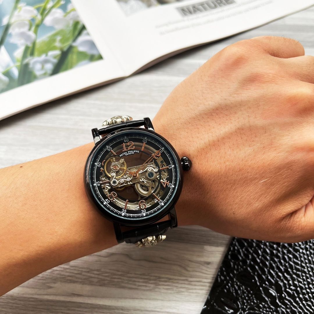 WTO通販 Patek Philippe Skeleton Design 複雑時計 奢 大気男士 腕時計 WTO輸入 BAR 84