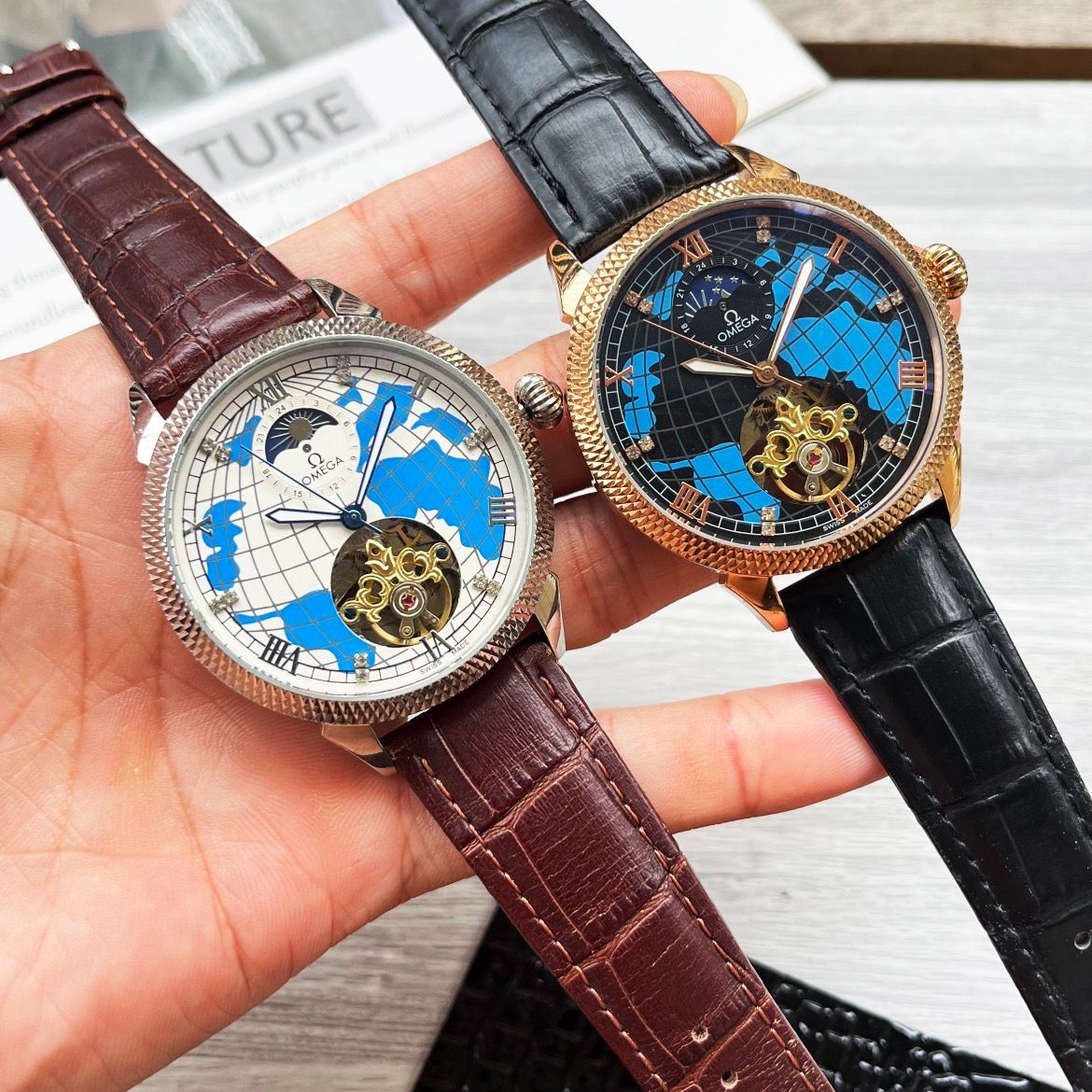 大気フライホイール 腕時計