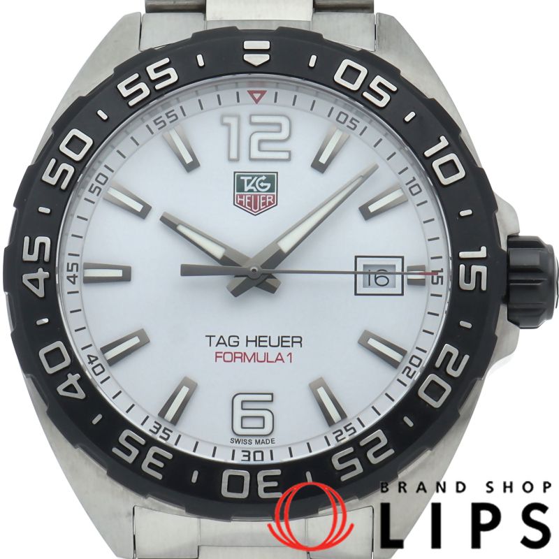 タグ ホイヤー フォーミュラ1 ウォッチ WAZ1111.BA0875 箱 保証書 SS メンズ時計 ホワイト 仕上げ済