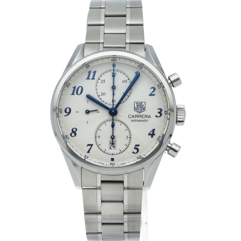  タグ ホイヤー カレラ ヘリテージ クロノグラフ CAS 2111 BA 0730 箱 保証書 SS メンズ時計 シルバー 仕上げ済 その他 時計