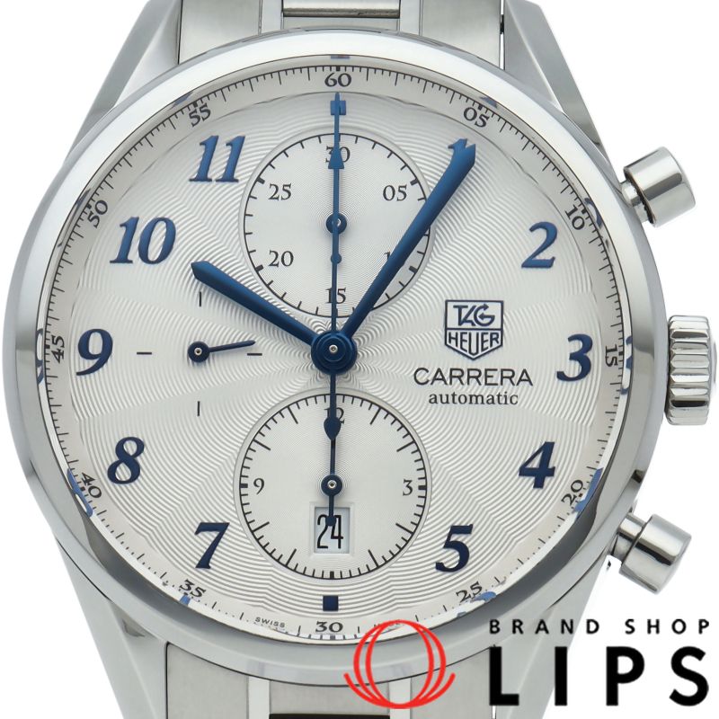 タグ ホイヤー カレラ ヘリテージ クロノグラフ CAS2111.BA0730 箱 保証書 SS メンズ時計 シルバー 仕上げ済