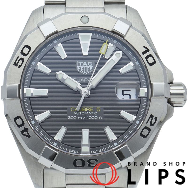 タグ ホイヤー アクアレーサー キャリバー5 WBD2113.BA0928 箱 保証書 SS メンズ時計 ブラック 仕上げ済 美