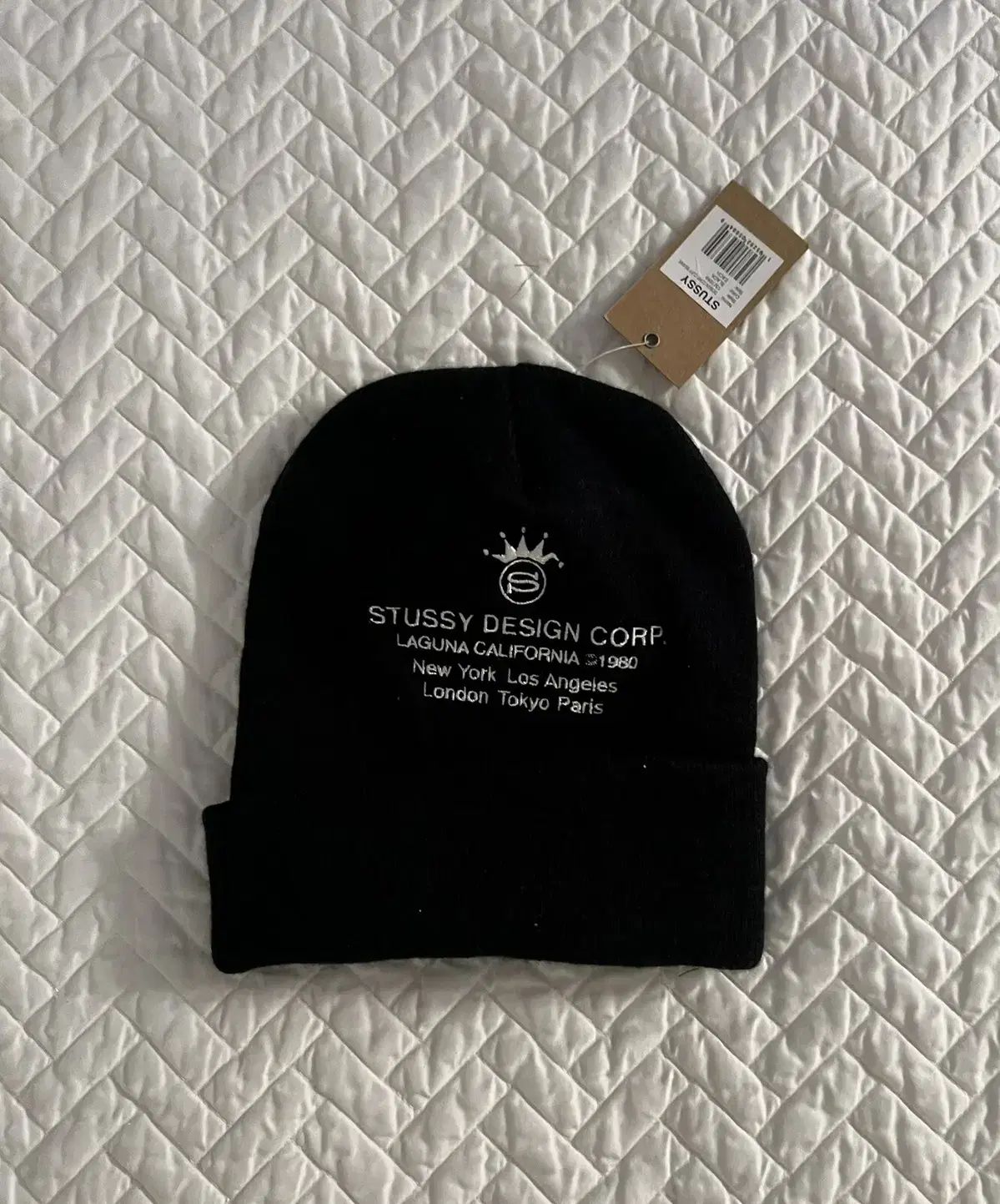 STUSSY コーポレーション カフ ビーニー ブラック