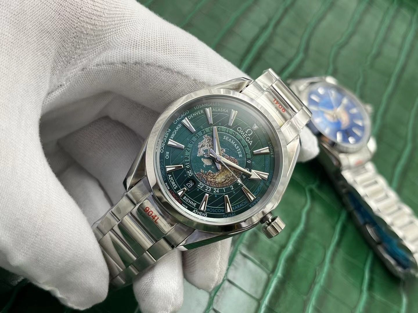  WTO通販 OMEGA Seamaster Aqua Terra ワールドタイムウォッチ WTO輸入 ALQ 62 腕時計(デジタル) 時計