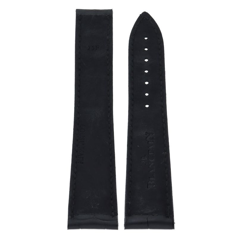 【ブランパン】ブラックレザーベルト クロコダイルパターン ブランパン】ブラックレザーベルト クロコダイルパターン