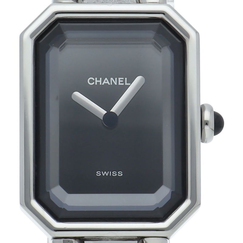 シャネル プルミエールM ウォッチ H0452 SS レディース時計 ブラック 仕上げ済