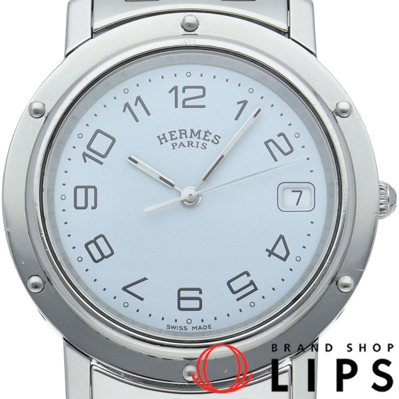 エルメス クリッパー メンズ時計 CL6.710 SS メンズ時計 ホワイト 仕上げ済