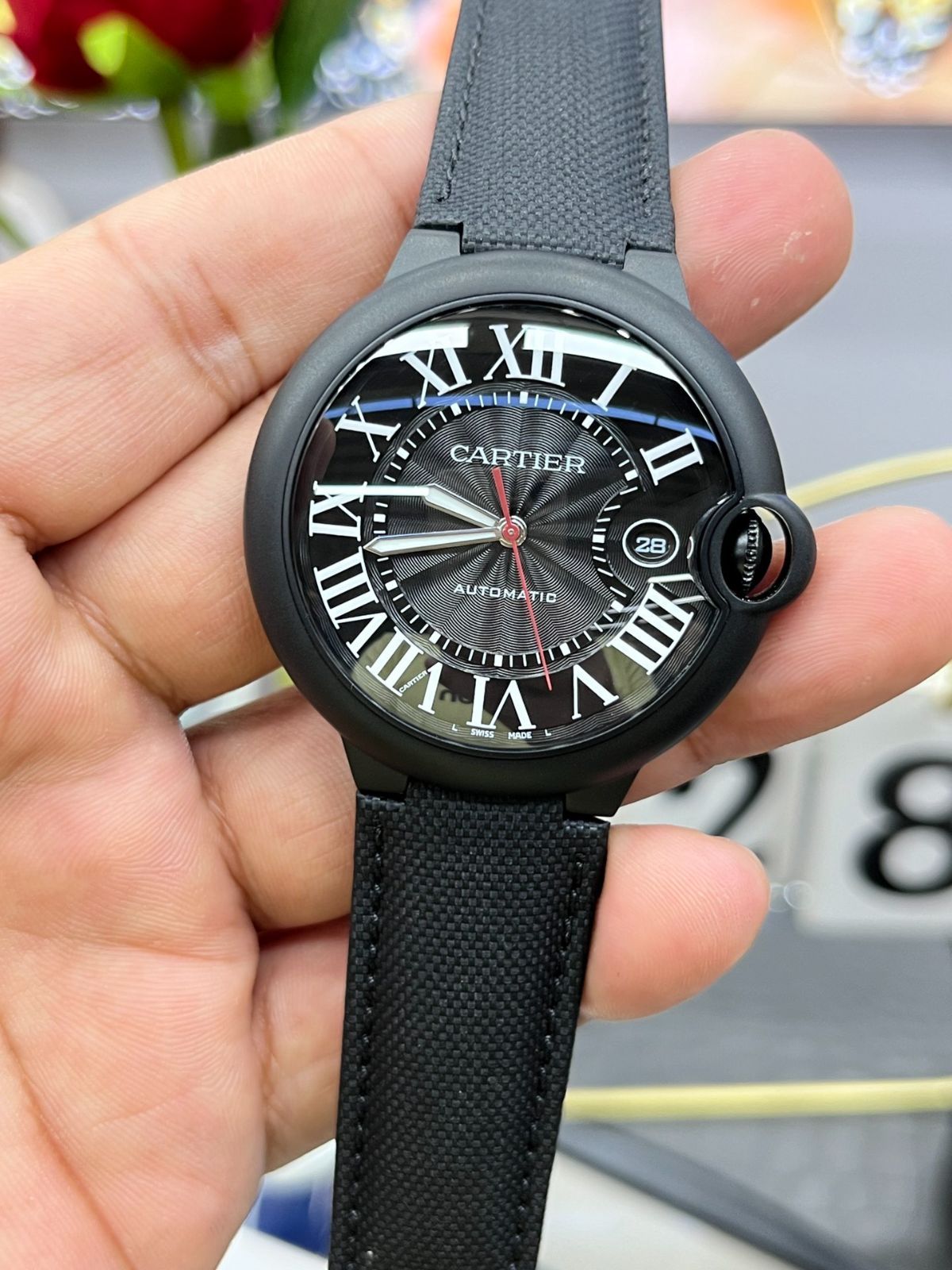 WTO通販 Cartier Black Knight ブルーバルーン 42mm 腕時計-WTO輸入-MSF38