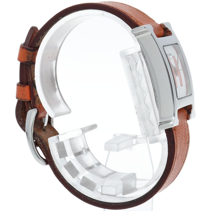  エルメス Hウォッチ レディース時計 HH 1 210 箱 保証書 SS 革 ホワイト 仕上げ済 その他 時計