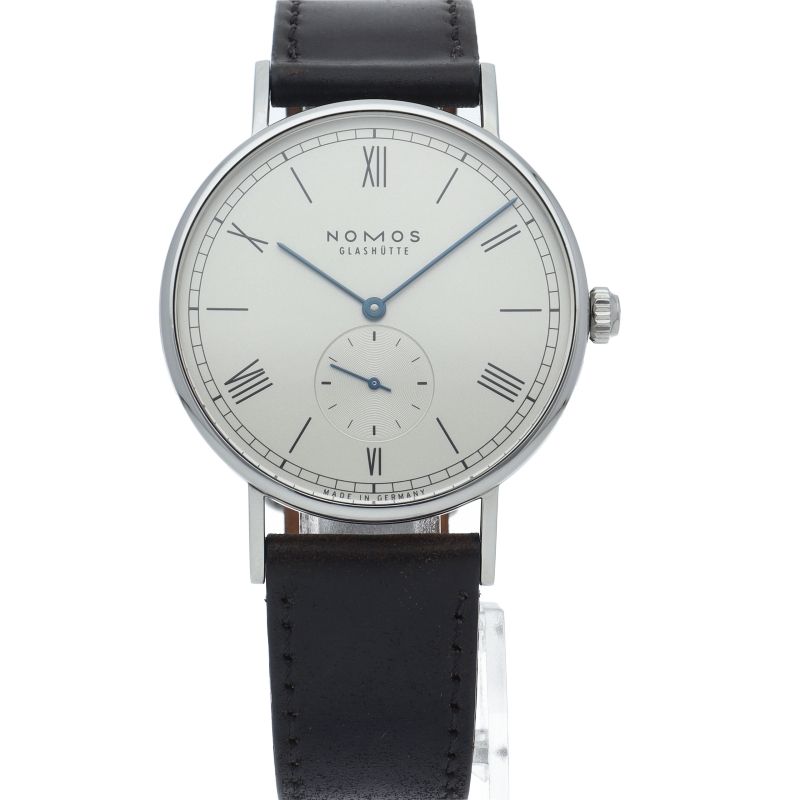 ノモス ラドウィッグ オートマチック 40mm LD1E2W2 箱 保証書 SS/革  