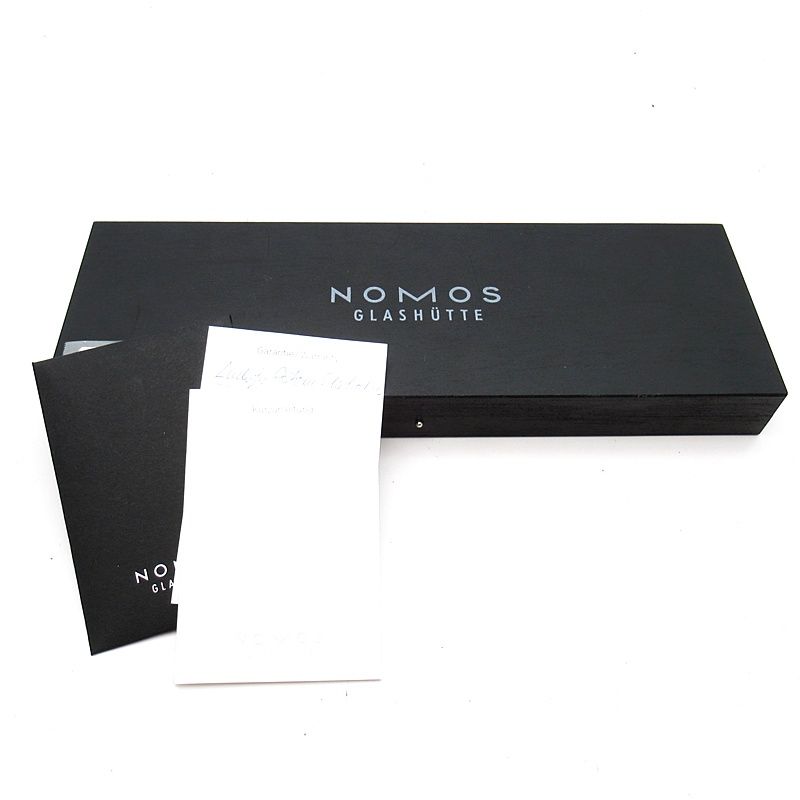 ノモス ラドウィッグ オートマチック 40mm LD1E2W2 箱 保証書 SS/革  