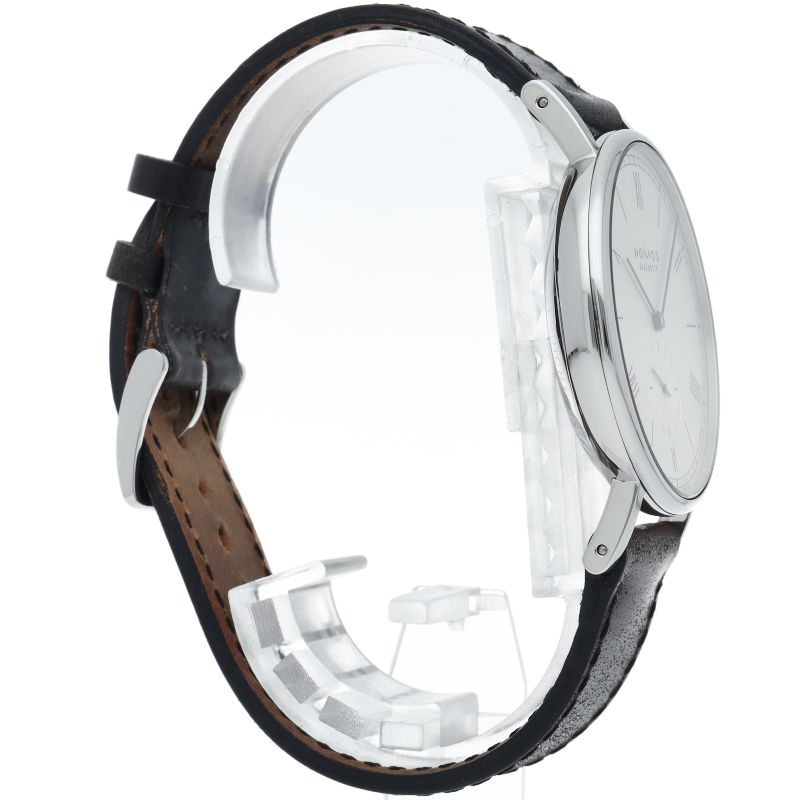 ノモス ラドウィッグ オートマチック 40mm LD1E2W2 箱 保証書 SS/革  