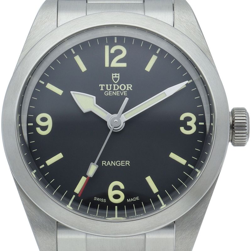 チューダー レンジャー ウォッチ M79950-0001 箱 保証書 SS メンズ時計 ブラック 仕上げ済