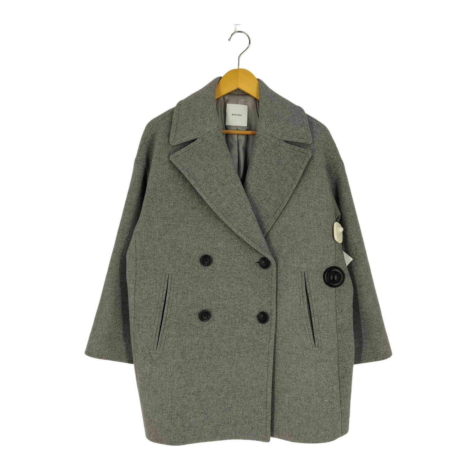 スピックアンドスパン Spick and Span 22AW WメルトンPコート レディース JPN 36