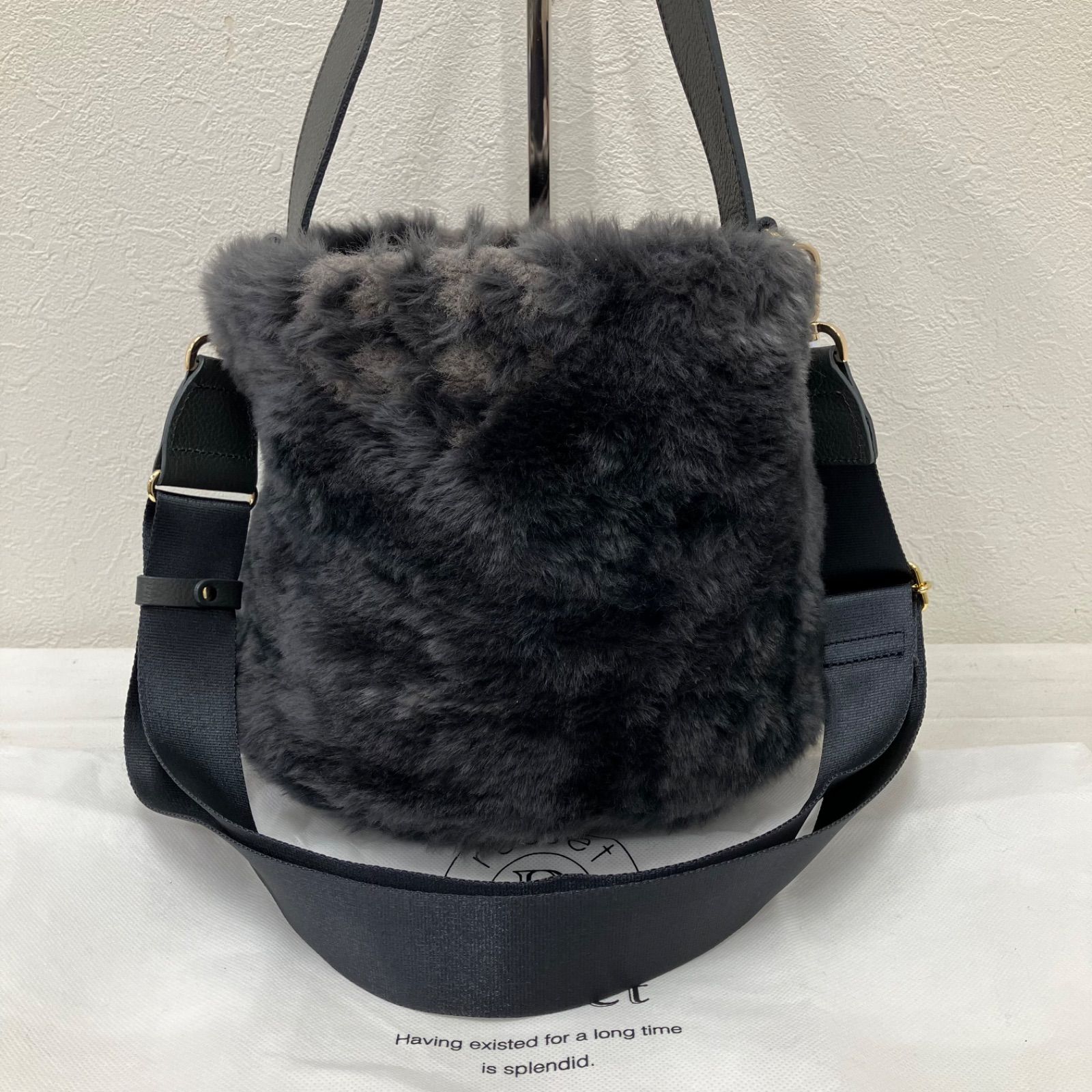 russet ファー巾着バック | ANAV.IT
