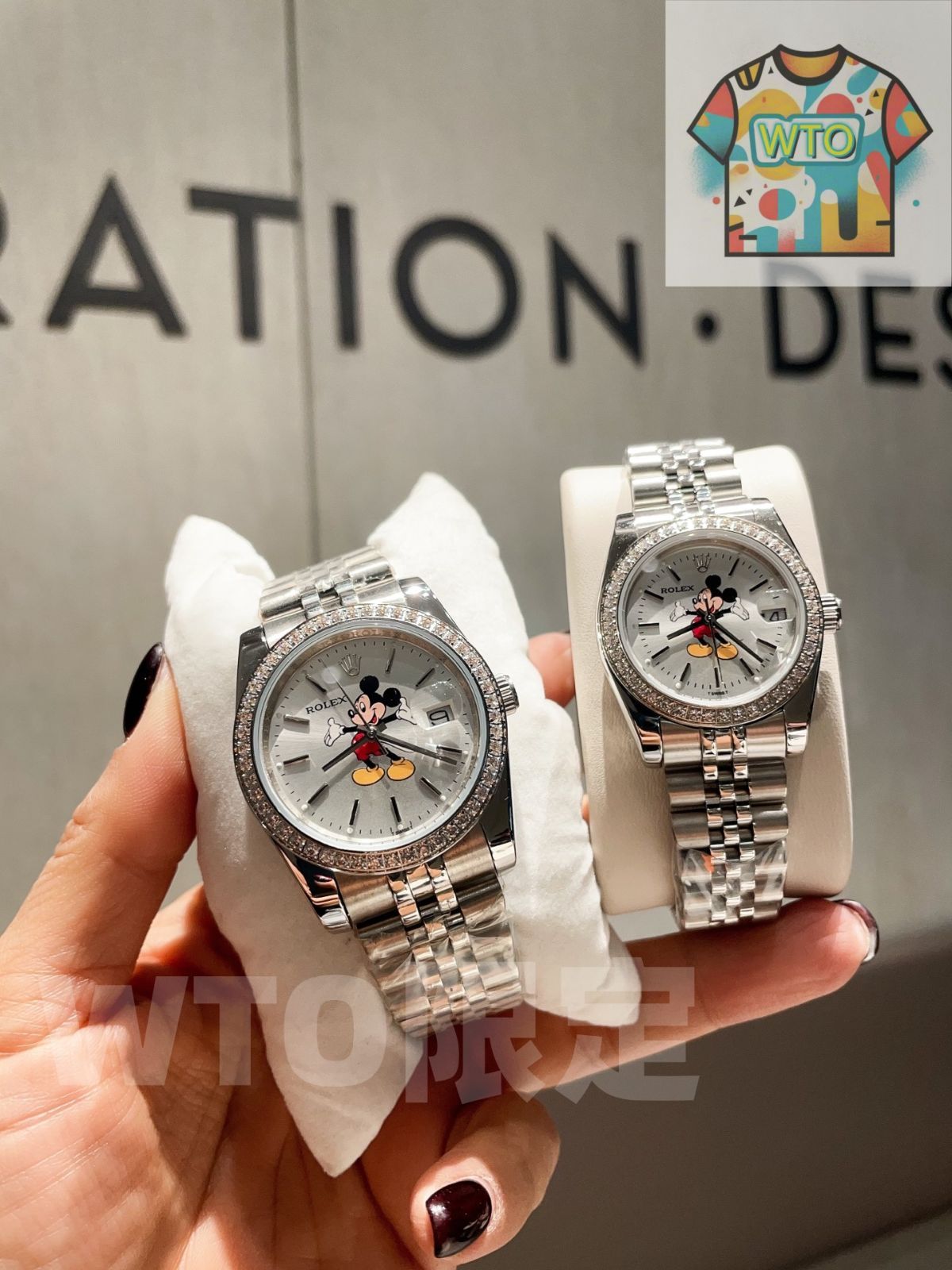 今日 ROLEX Mickey Mouse Quartz Watch ロレックス ミッキーマウス-WTO輸入2