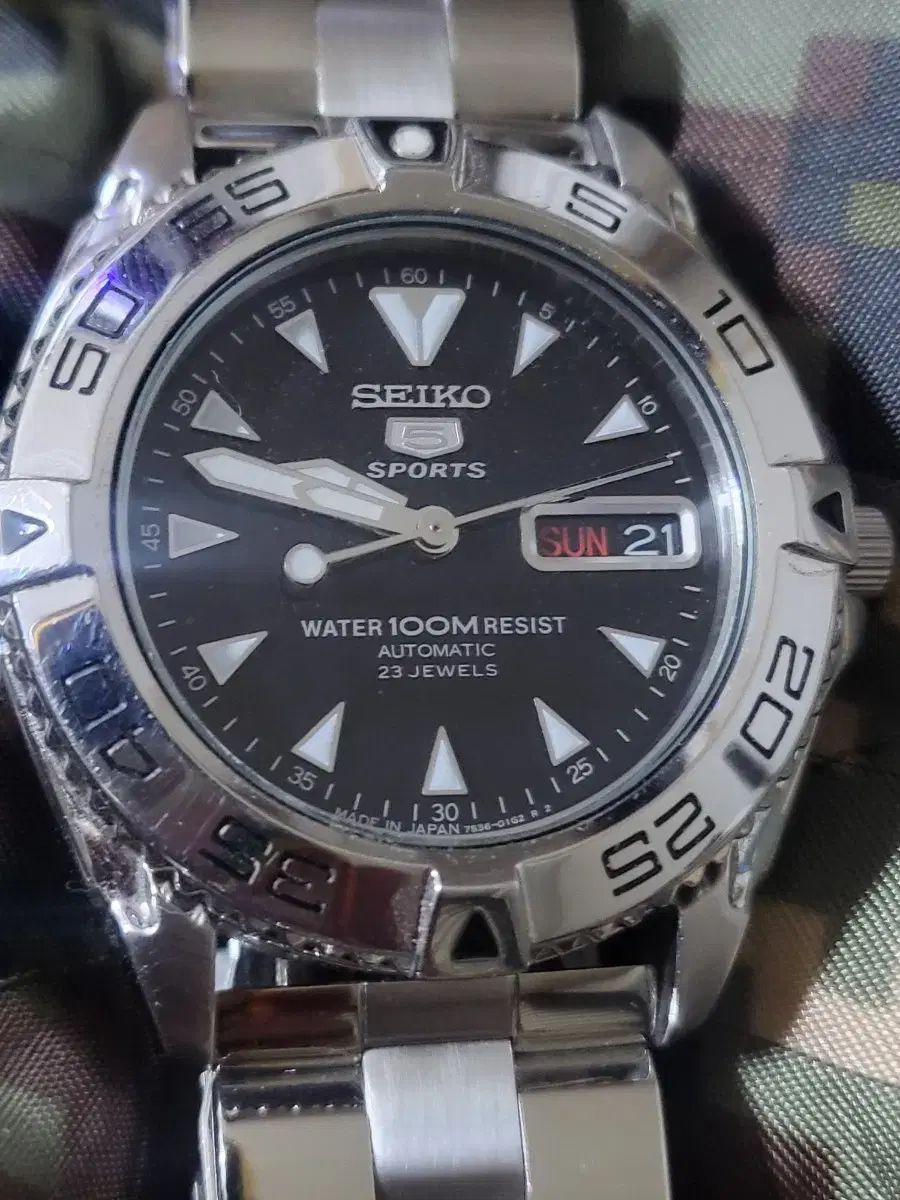  SEIKO5 スポーツ オートマチック メタル 時計 ロンT 自動巻き時計 腕時計(アナログ)