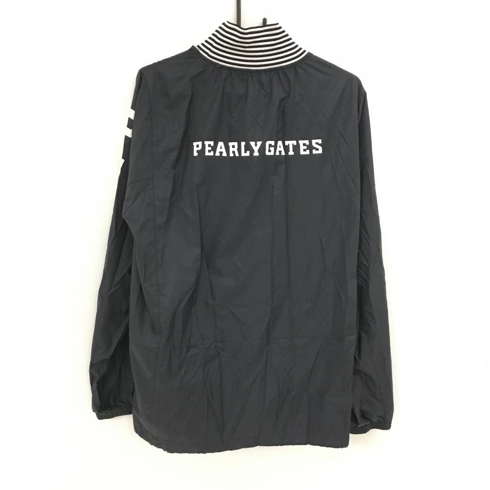 パーリーゲイツ ツインスニード 黒×白 フロッキーワッペン 蓄熱裏地