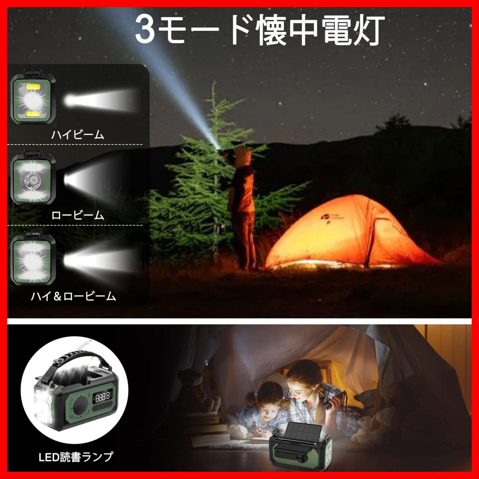 12000mAh電池内蔵 SOS緊急警報