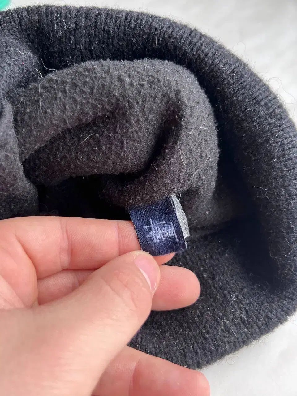 STUSSY ステューシー スモール パッチ ワッチキャップ ビーニー ブルー