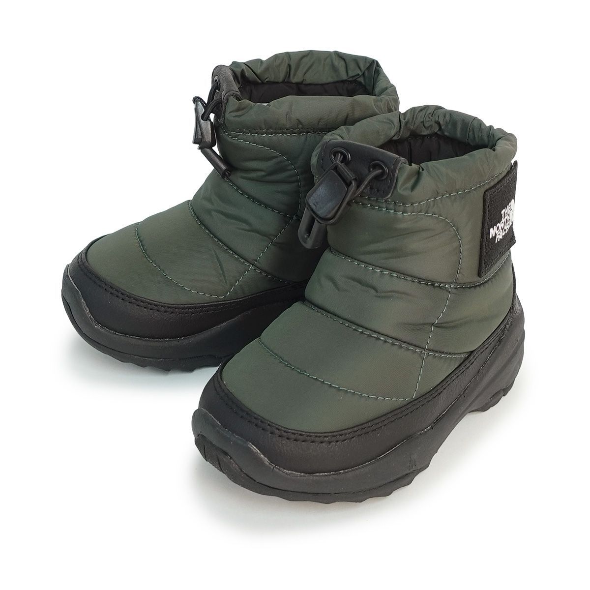 ザ ノースフェイス THE NORTH FACE キッズ ブーツ 子供用 ヌプシ ブーティ ロゴ ショート AK アルパイン×TNFブラック