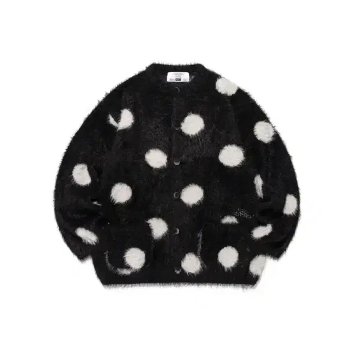 ナイスコーストクラブ ドット カーディガン ブラック