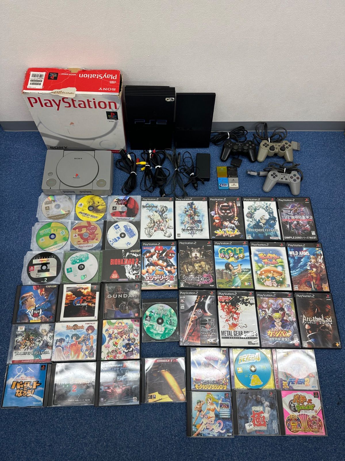 E15-g Playstation 1 2 本体 ソフト まとめ ジャンク品 SCPH-5500 SCPH-50000 SCPH-70000 SONY ソニー プレイステーション プレステ