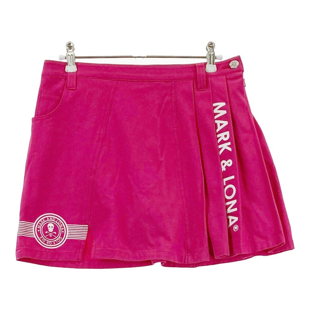 サイズ 38 MARK-LONA マークアンドロナ インナー付スカート ピンク系 240101556178 ゴルフウェア レディース ストスト