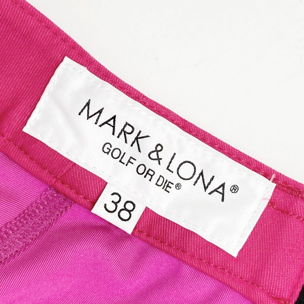  サイズ 38 MARK-LONA マークアンドロナ インナー付スカート ピンク系 ゴルフウェア レディース ストスト スカート レディースウェア