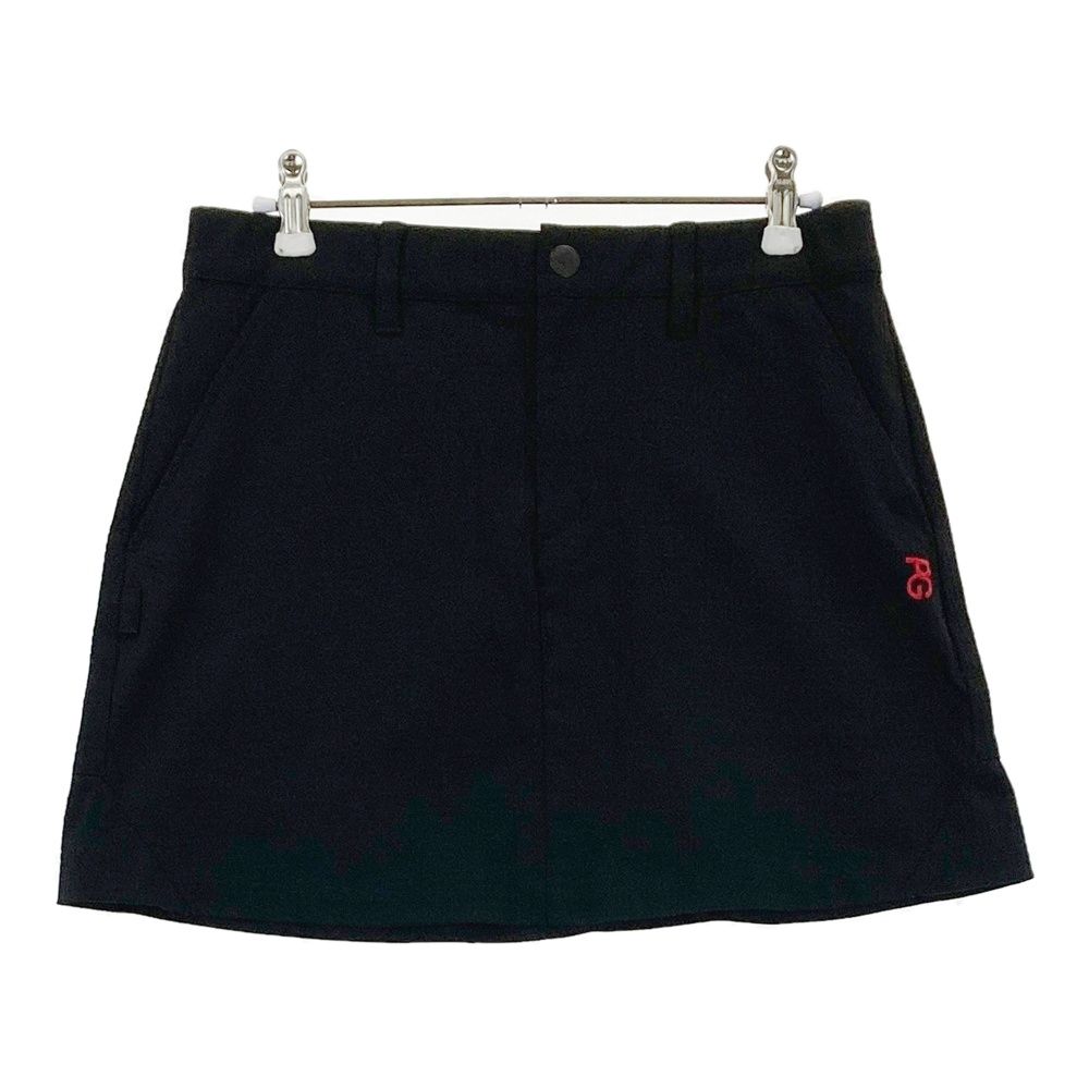 サイズ 1 PEARLY GATES パーリーゲイツ モデル スカート ジャガード サイドロゴ 総柄 ブラック系 240101556789 ゴルフウェア レディース ストスト