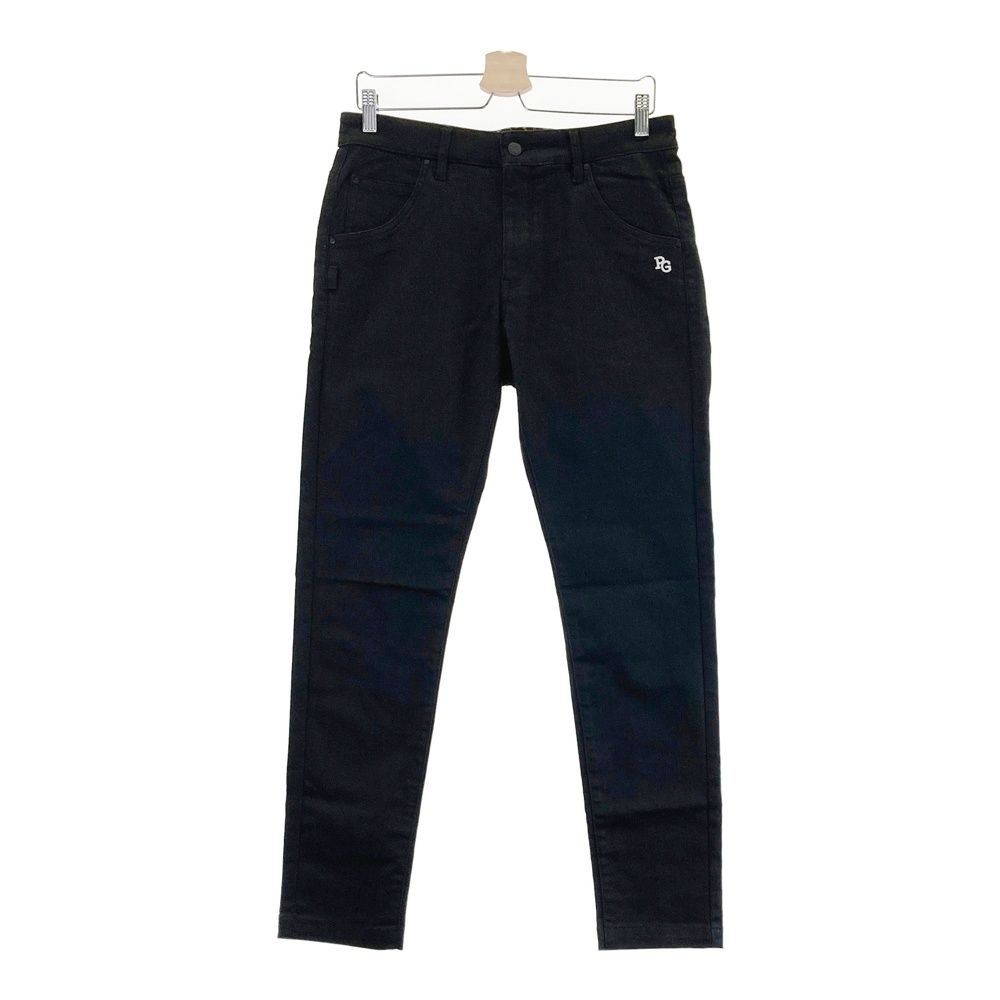 サイズ 4 PEARLY GATES パーリーゲイツ デザイン切替 ストレッチロングパンツ ブラック系 240101561444 ゴルフウェア メンズ ストスト