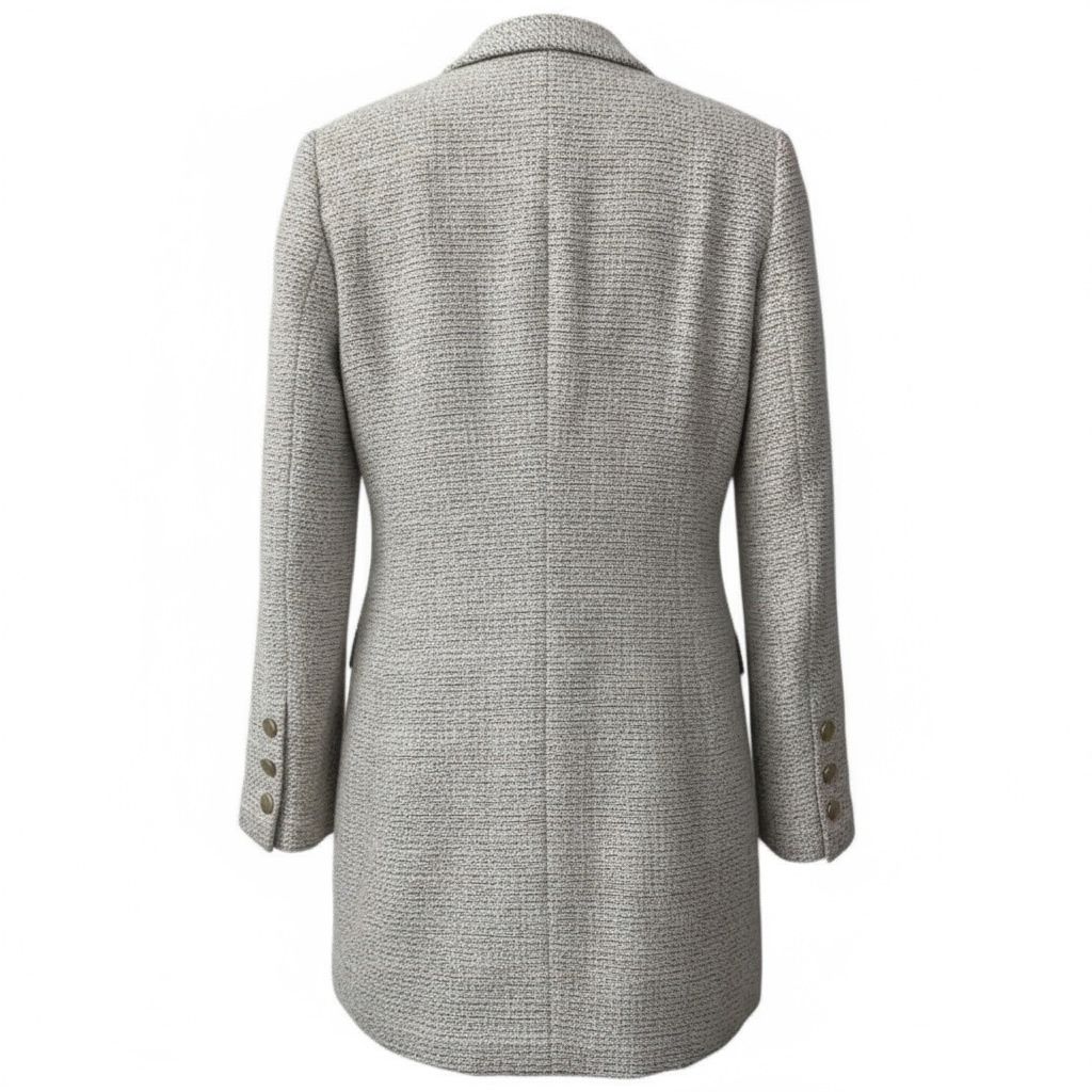 シャネル CHANEL 02P クラシック ツイード ロング ジャケット 38 ギャランティ同封