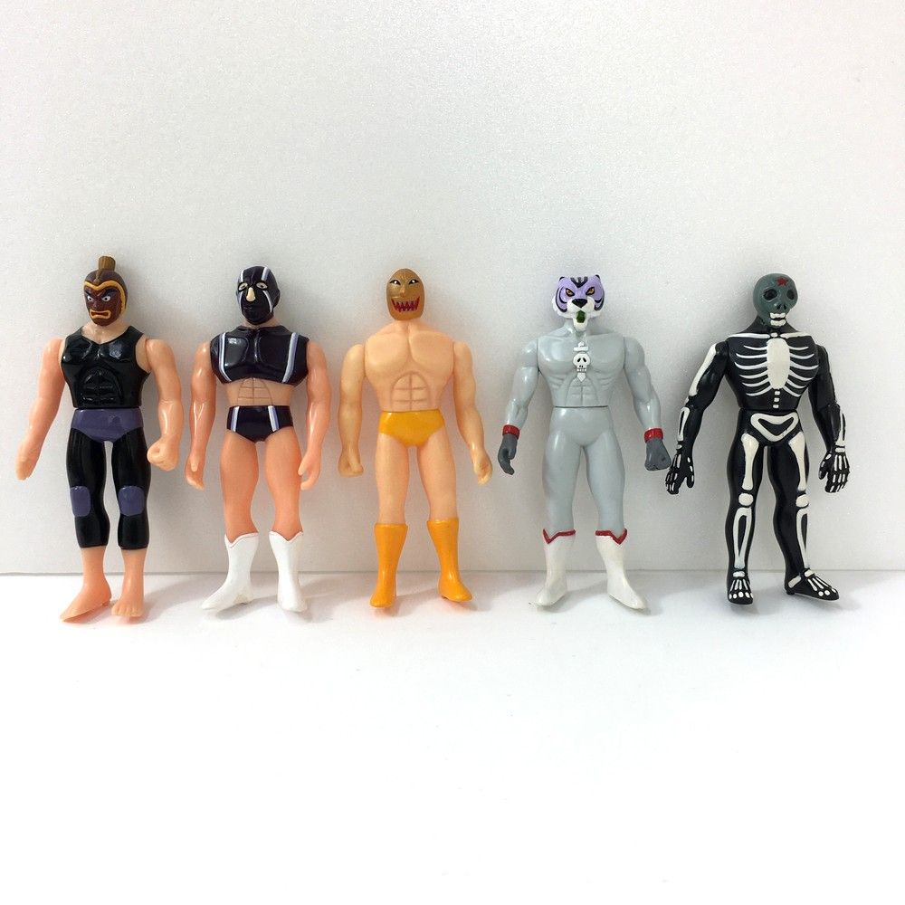 タイガーマスク ソフビ 3体 マルサン トミー TOMY トミー タイガー・ザ・グレイト/不動/ユニバーサルマスク