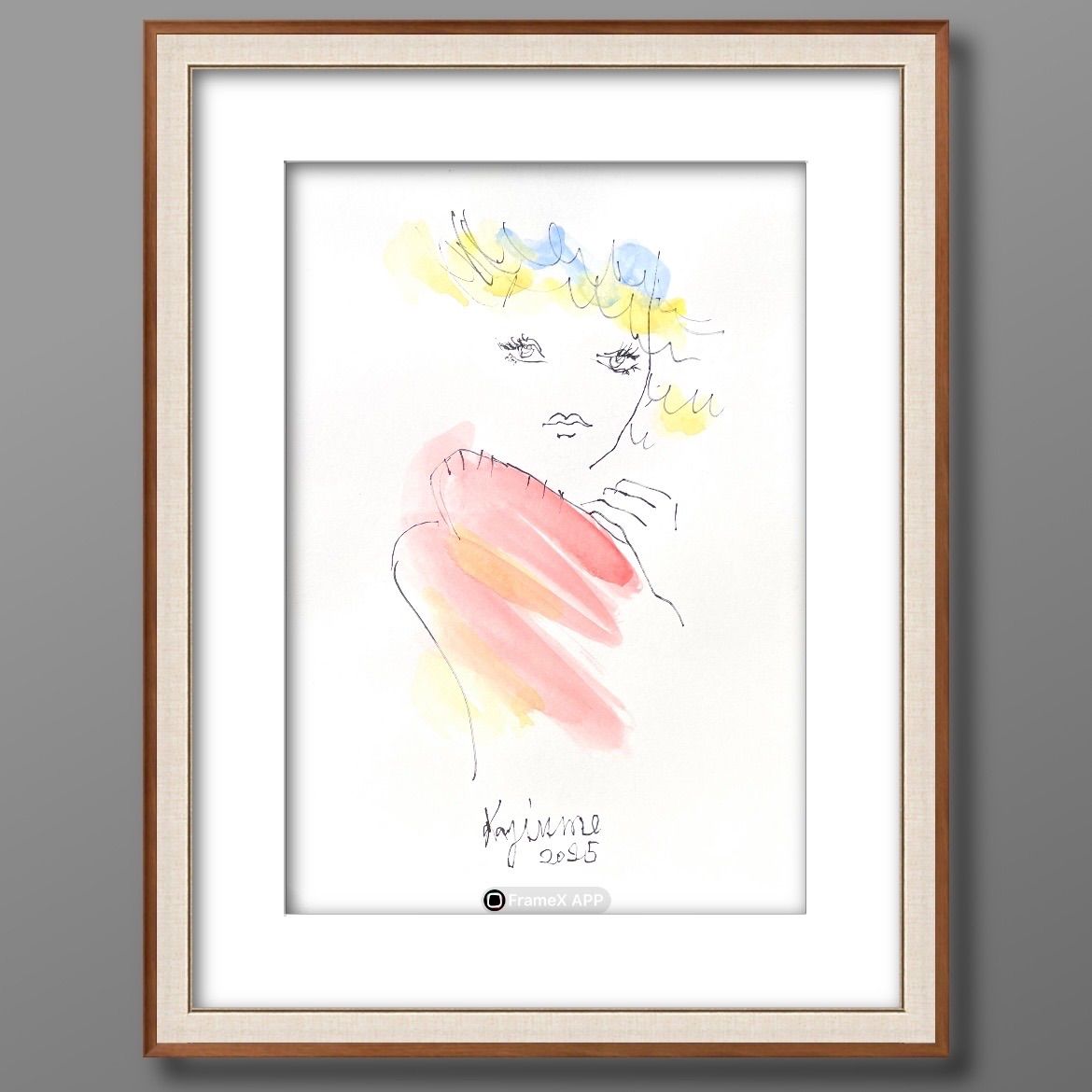 専用　絵画　原画　水彩画　手描きイラスト　ドローイング ドローイング 絵画 ファッションイラスト A4 原画 クロッキー モード