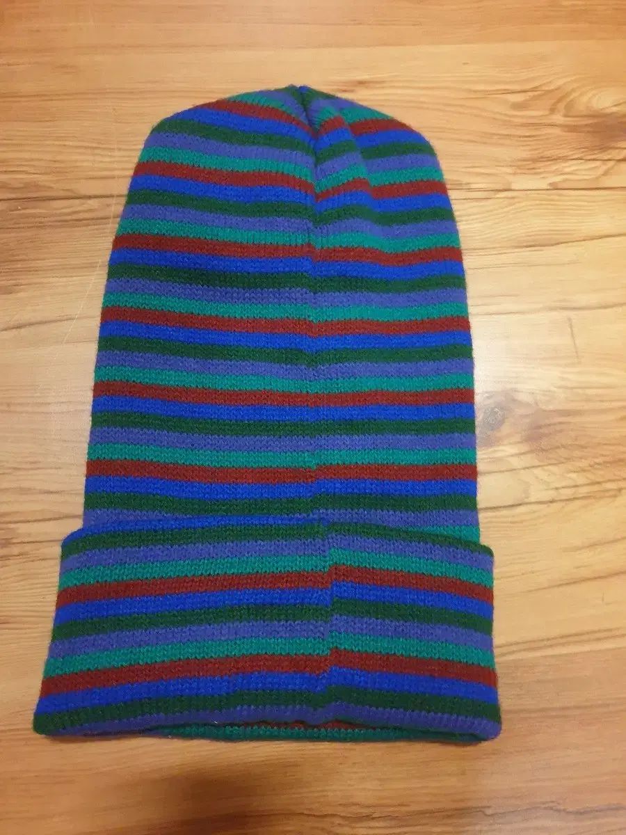 90s ヴィンテージ STUSSY ステューシー ロゴ 刺繍 ストライプ ロング ビーニー