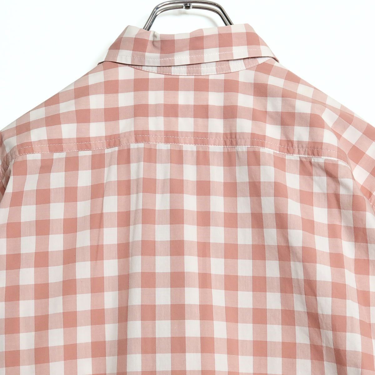 ピンクハウス☆ギンガムチェックのブラウス ピンク×白系 薄手 z16253