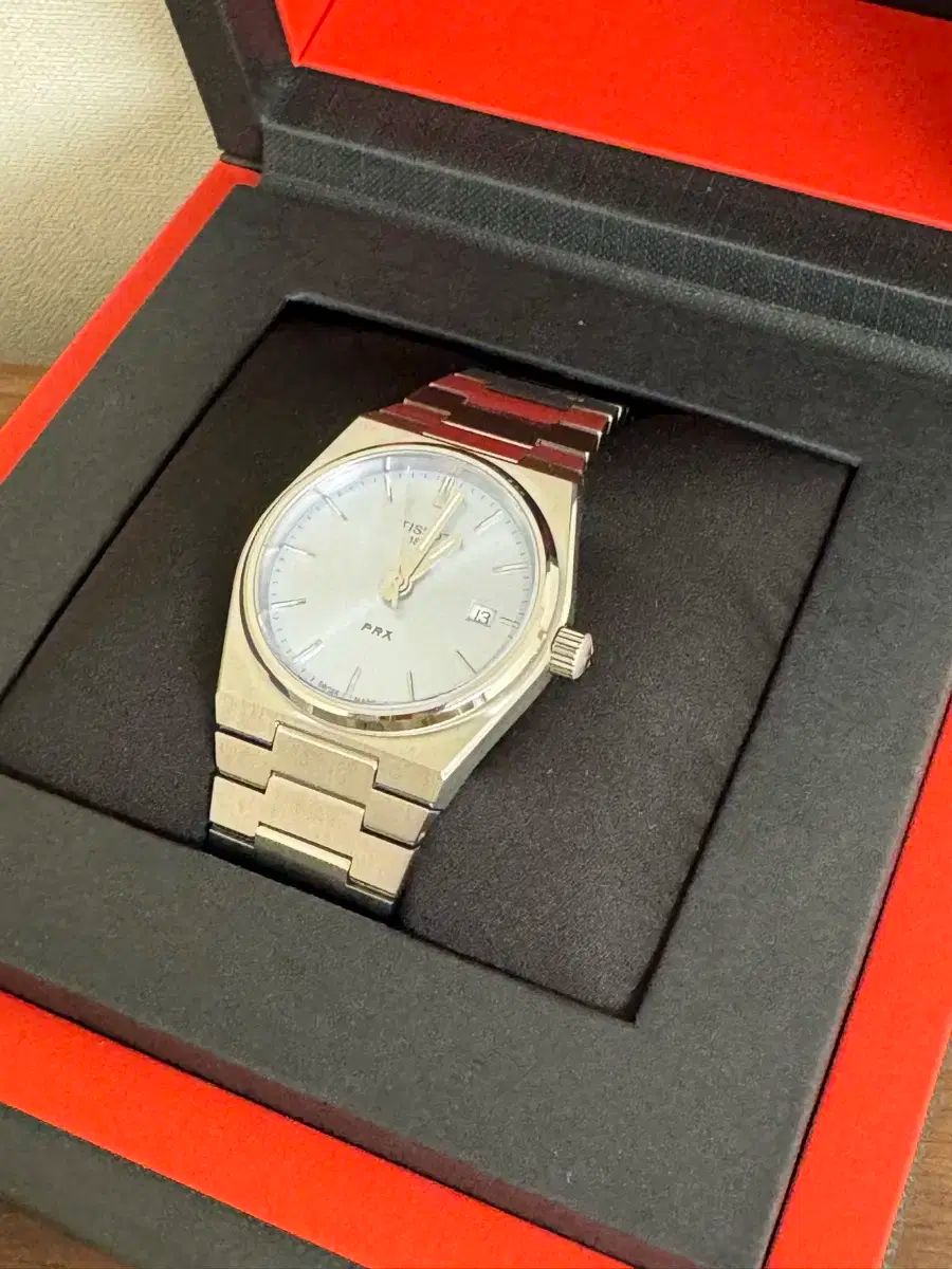 TISSOT ティソ PRX 35 ライトブルー フルセット ほぼ