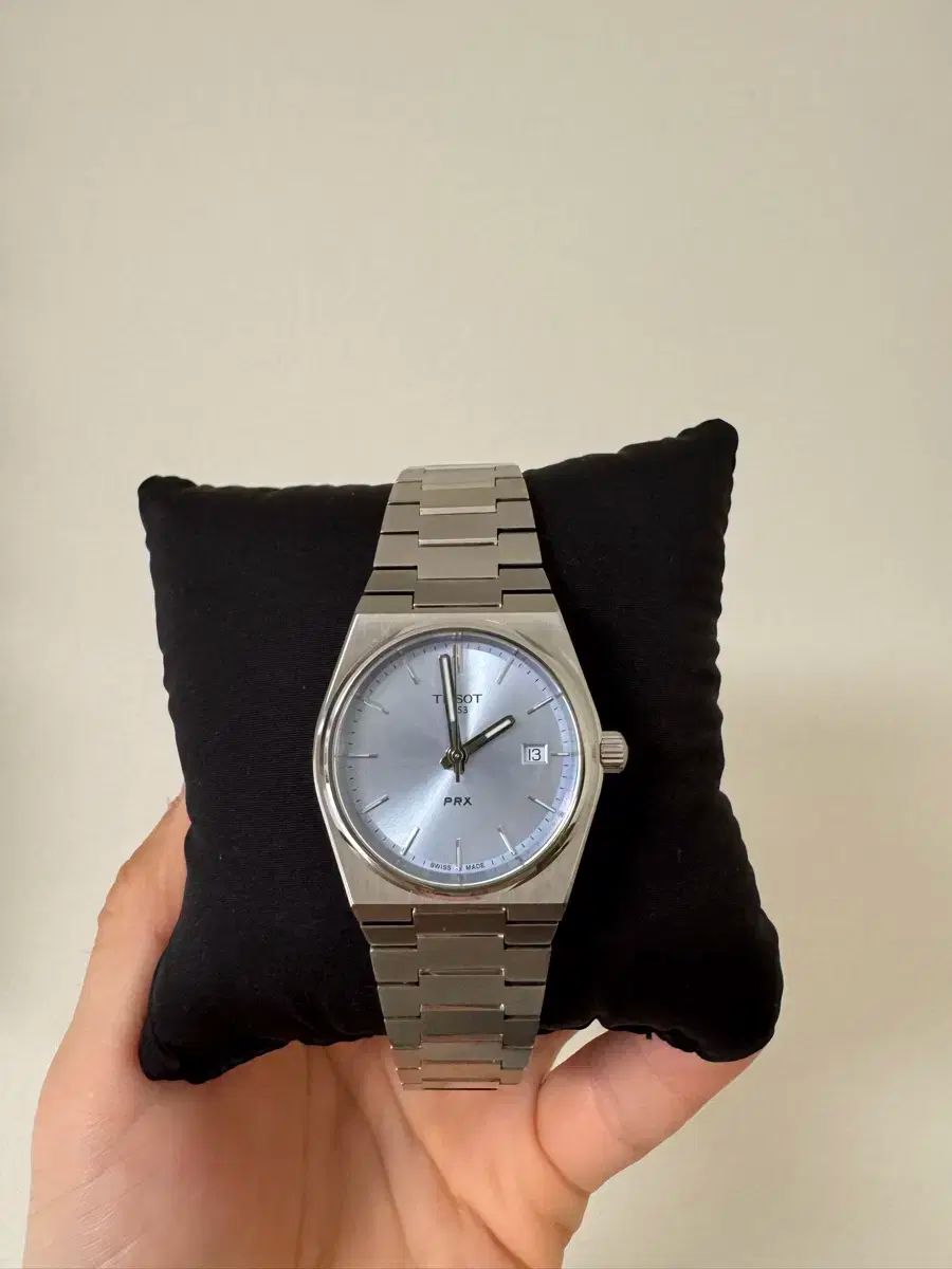 TISSOT ティソ PRX 35 ライトブルー フルセット ほぼ