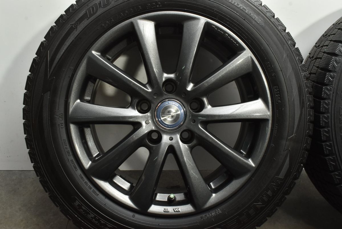  チームスパルコ 16 in 7 J 31 PCD 120 ダンロップ ウィンターマックス WM 02 205 60 R BMW 3シリーズ 1シリーズ スタッドレス 16インチ タイヤ ホイールセット