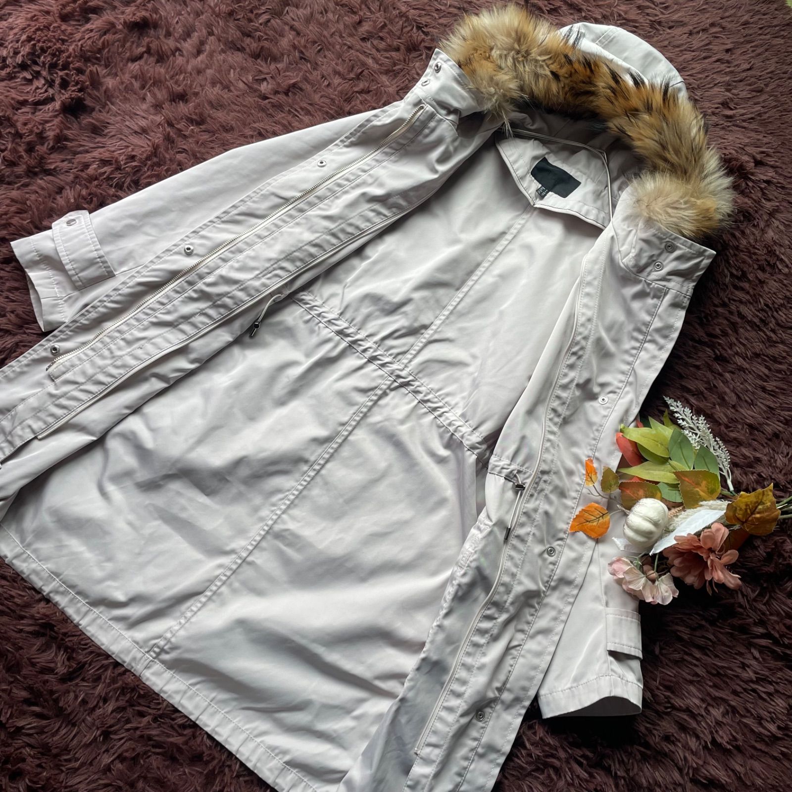 ICB アイシービー 美品 マルチウェイ ファー付きダウンライナーモッズ