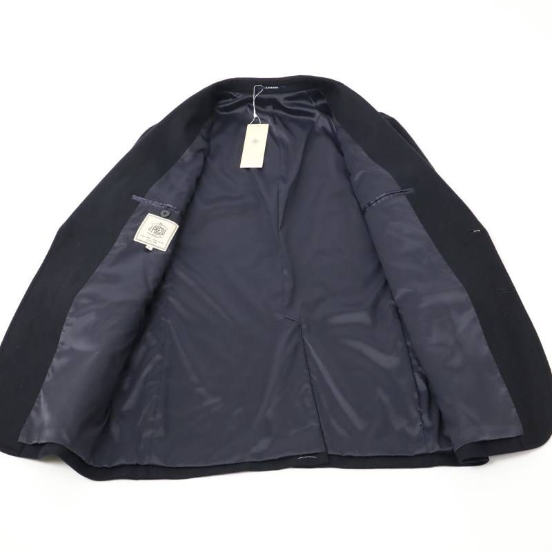 038 新品 ジェイプレス Jプレス カシミヤ混 ジャケット 紺ブレ BL 新品 J.PRESS ジェイプレス カシミヤ混 ジャケット ウール 紺ブレザー